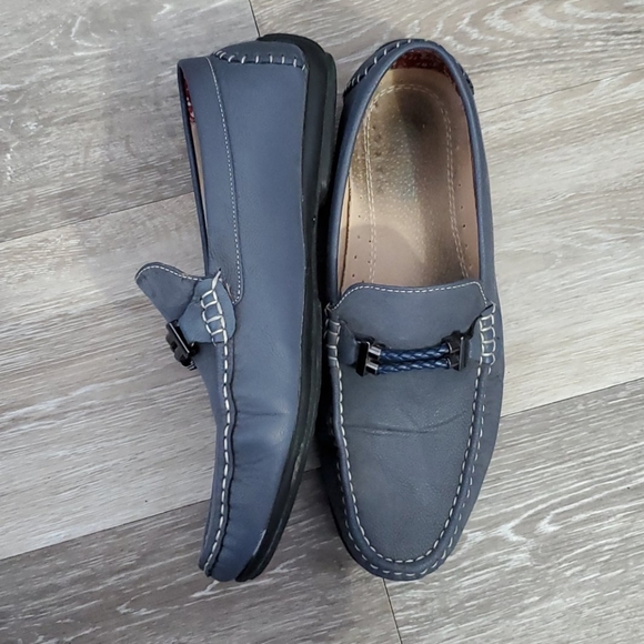 Stacy Adams Blue Loafers - Picture 2 of 9